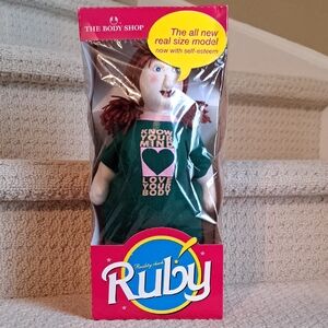 Vintage 1996 Body Shop Reality Check Ruby Doll. New!